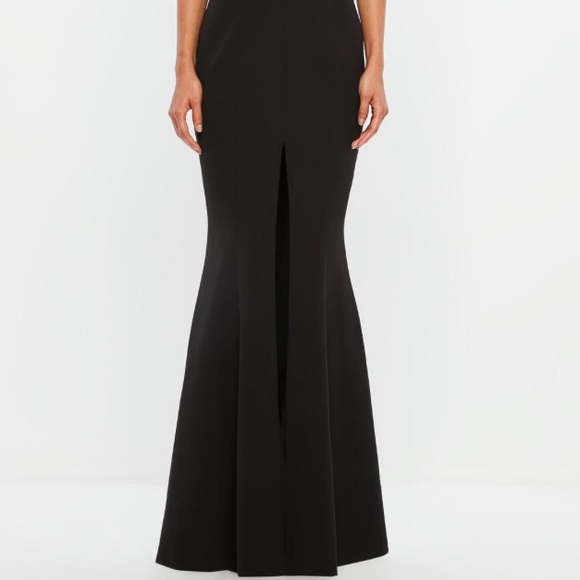 Peace + Love Black Slip Fishtail Maxi Dress - Picture 2 of 8